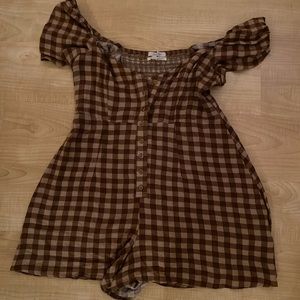 Urban Outfitters checkered romper